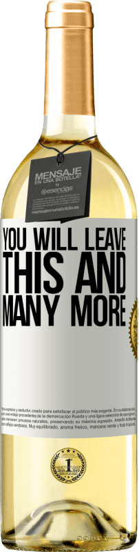 29,95 € | White Wine WHITE Edition You will leave this and many more White Label. Customizable label Young wine Harvest 2024 Verdejo