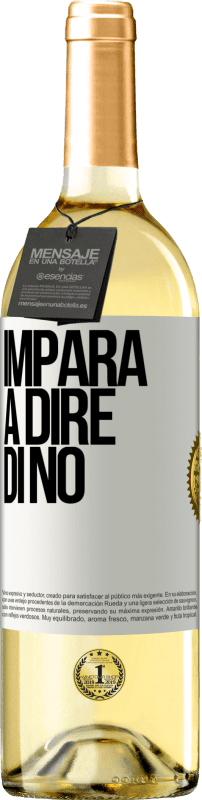 29,95 € | Vino bianco Edizione WHITE Impara a dire di no Etichetta Bianca. Etichetta personalizzabile Vino giovane Raccogliere 2024 Verdejo