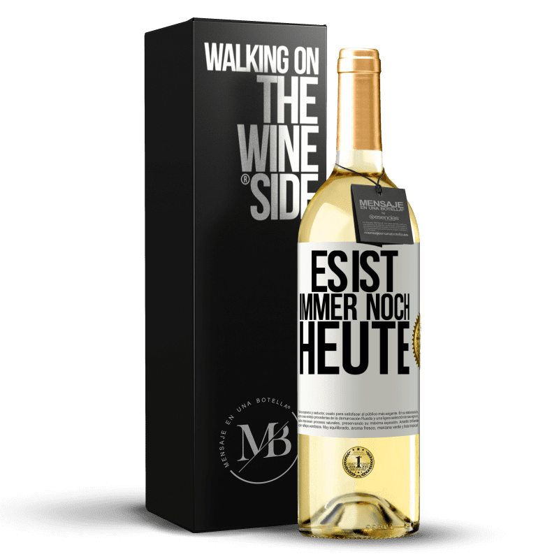29,95 € Kostenloser Versand | Weißwein WHITE Ausgabe Es ist immer noch heute Weißes Etikett. Anpassbares Etikett Junger Wein Ernte 2023 Verdejo