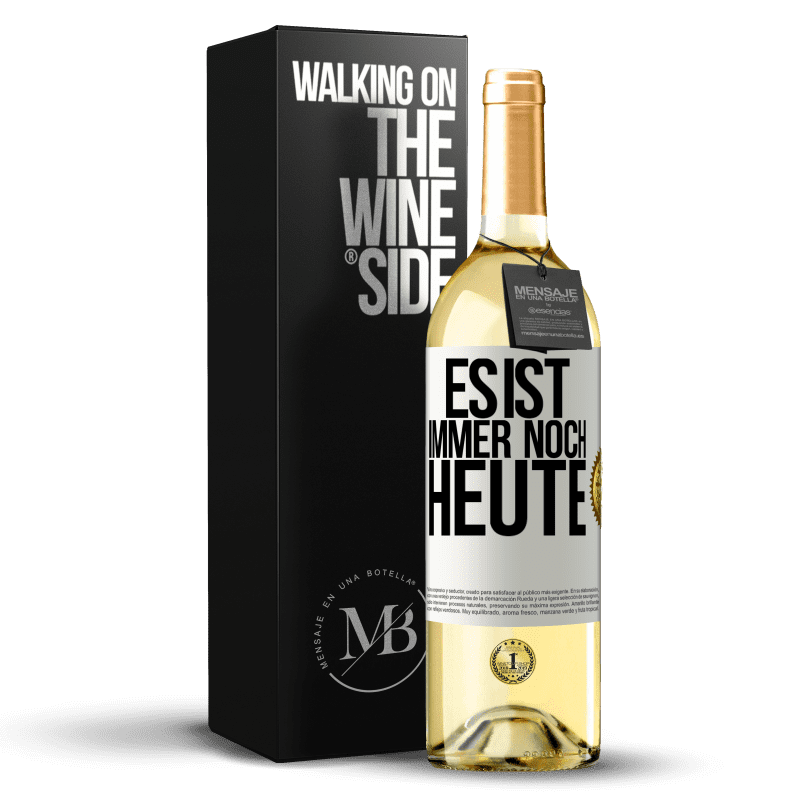 29,95 € Kostenloser Versand | Weißwein WHITE Ausgabe Es ist immer noch heute Weißes Etikett. Anpassbares Etikett Junger Wein Ernte 2024 Verdejo