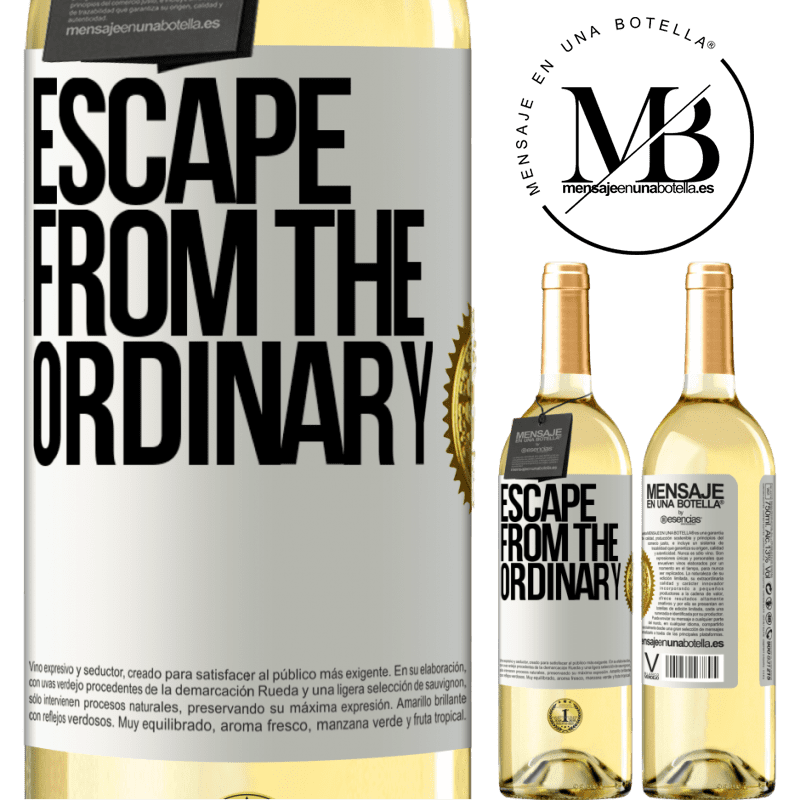 29,95 € Free Shipping | White Wine WHITE Edition Escape from the ordinary White Label. Customizable label Young wine Harvest 2022 Verdejo