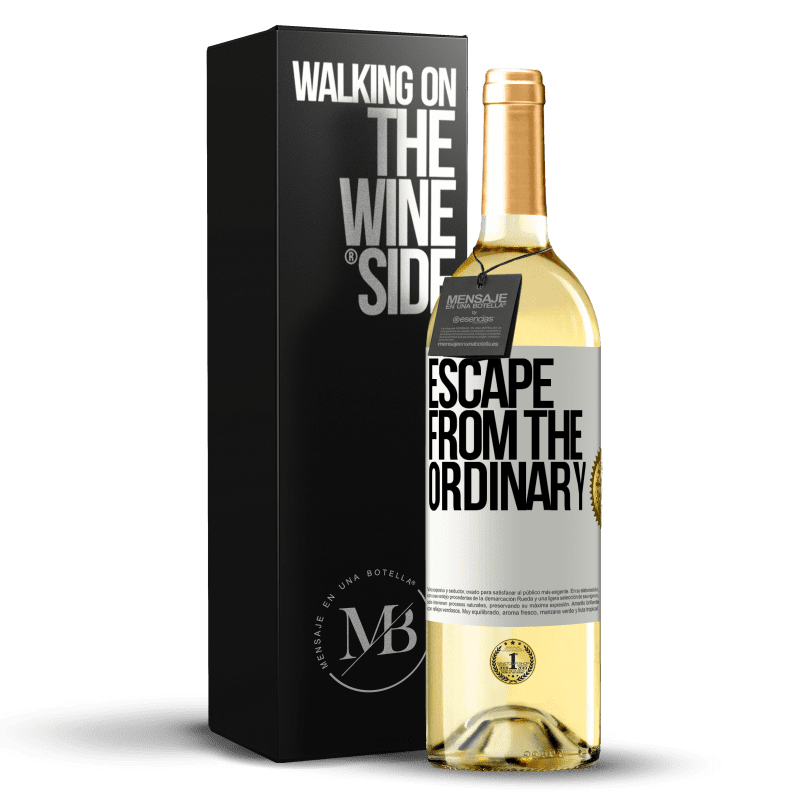 29,95 € Free Shipping | White Wine WHITE Edition Escape from the ordinary White Label. Customizable label Young wine Harvest 2025 Verdejo