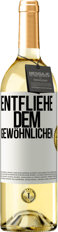 29,95 € | Weißwein WHITE Ausgabe Entfliehe dem Gewöhnlichen Weißes Etikett. Anpassbares Etikett Junger Wein Ernte 2024 Verdejo