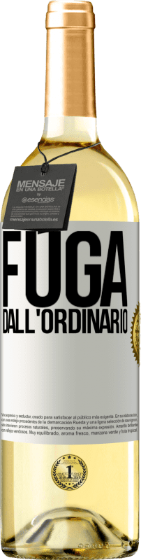 29,95 € Spedizione Gratuita | Vino bianco Edizione WHITE Fuga dall'ordinario Etichetta Bianca. Etichetta personalizzabile Vino giovane Raccogliere 2025 Verdejo