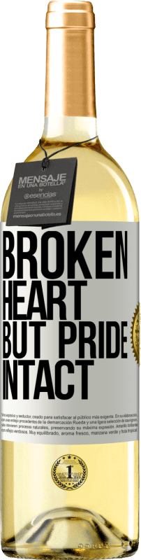 29,95 € | Белое вино Издание WHITE Разбитое сердце Но гордость не повреждена Белая этикетка. Настраиваемая этикетка Молодое вино Урожай 2023 Verdejo
