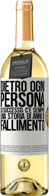 «Dietro ogni persona di successo, c'è sempre una storia di anni di fallimento» Edizione WHITE