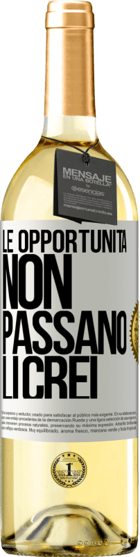 29,95 € | Vino bianco Edizione WHITE Le opportunità non passano. Li crei Etichetta Bianca. Etichetta personalizzabile Vino giovane Raccogliere 2024 Verdejo