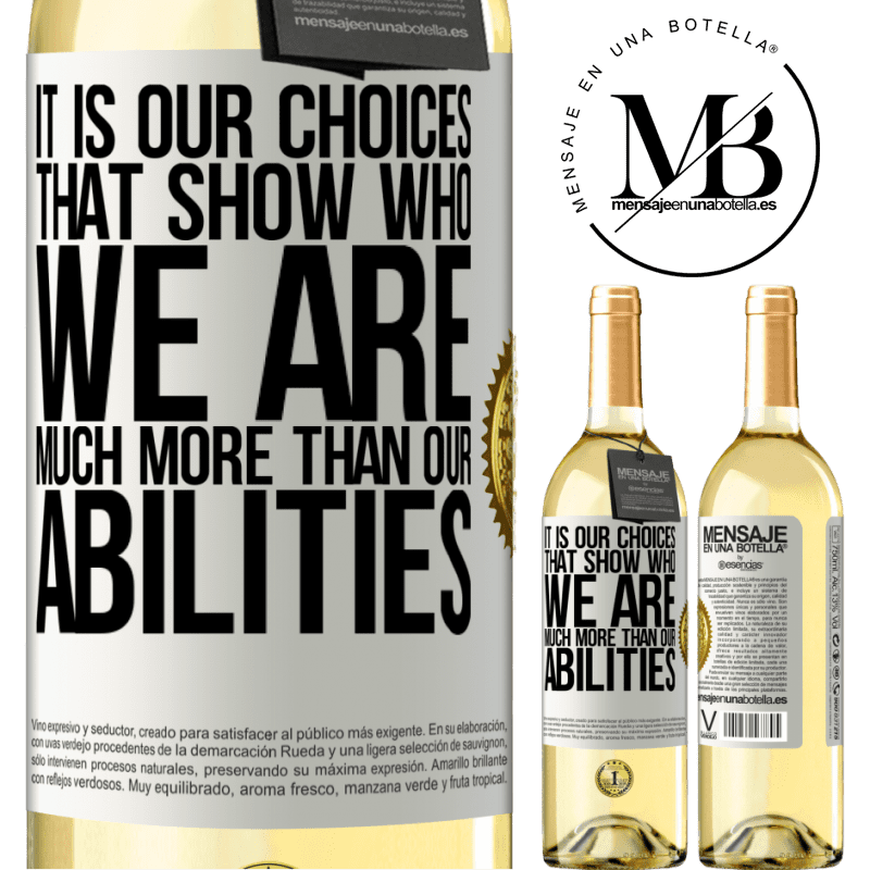 29,95 € Free Shipping | White Wine WHITE Edition It is our choices that show who we are, much more than our abilities White Label. Customizable label Young wine Harvest 2025 Verdejo