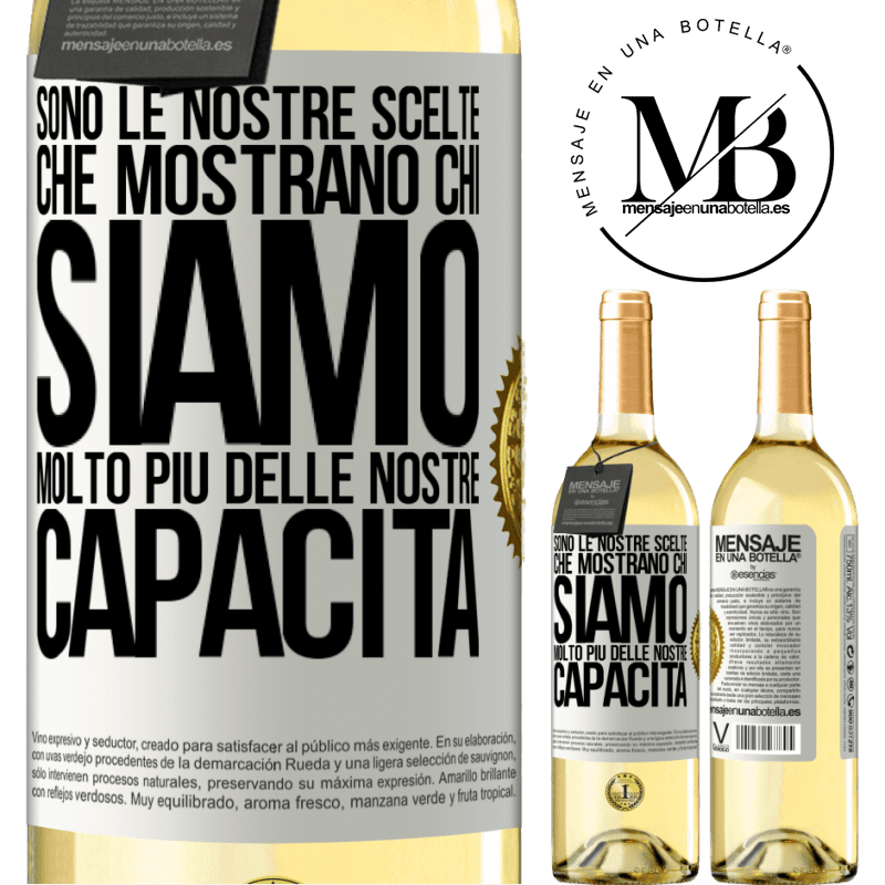 29,95 € Spedizione Gratuita | Vino bianco Edizione WHITE Sono le nostre scelte che mostrano chi siamo, molto più delle nostre capacità Etichetta Bianca. Etichetta personalizzabile Vino giovane Raccogliere 2023 Verdejo