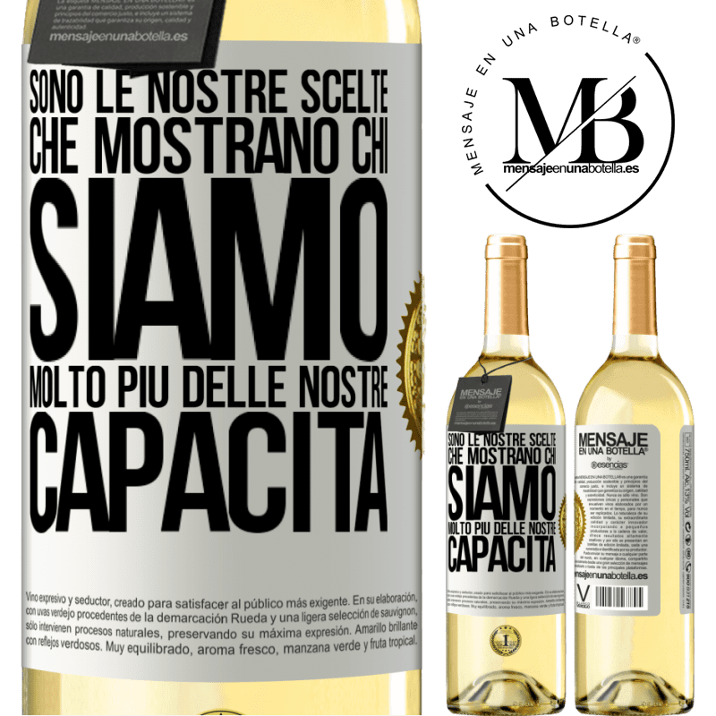 29,95 € Spedizione Gratuita | Vino bianco Edizione WHITE Sono le nostre scelte che mostrano chi siamo, molto più delle nostre capacità Etichetta Bianca. Etichetta personalizzabile Vino giovane Raccogliere 2025 Verdejo