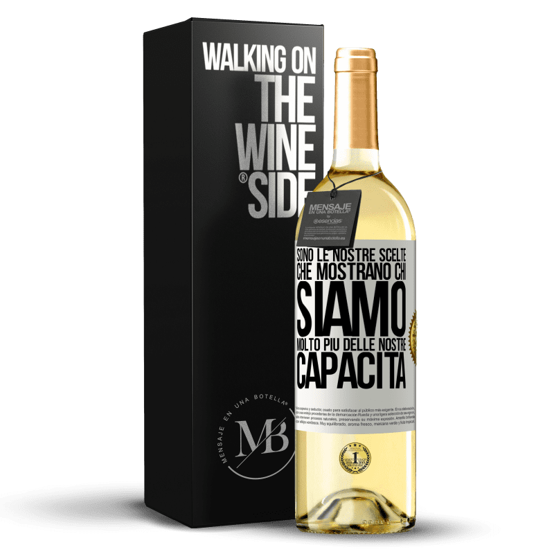 29,95 € Spedizione Gratuita | Vino bianco Edizione WHITE Sono le nostre scelte che mostrano chi siamo, molto più delle nostre capacità Etichetta Bianca. Etichetta personalizzabile Vino giovane Raccogliere 2024 Verdejo