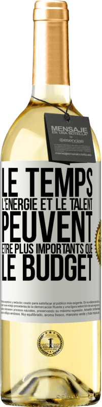 29,95 € Envoi gratuit | Vin blanc Édition WHITE Le temps, l'énergie et le talent peuvent être plus importants que le budget Étiquette Blanche. Étiquette personnalisable Vin jeune Récolte 2025 Verdejo