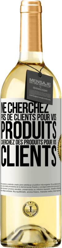 29,95 € | Vin blanc Édition WHITE Ne cherchez pas de clients pour vos produits cherchez des produits pour vos clients Étiquette Blanche. Étiquette personnalisable Vin jeune Récolte 2023 Verdejo