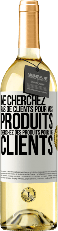 29,95 € | Vin blanc Édition WHITE Ne cherchez pas de clients pour vos produits cherchez des produits pour vos clients Étiquette Blanche. Étiquette personnalisable Vin jeune Récolte 2024 Verdejo