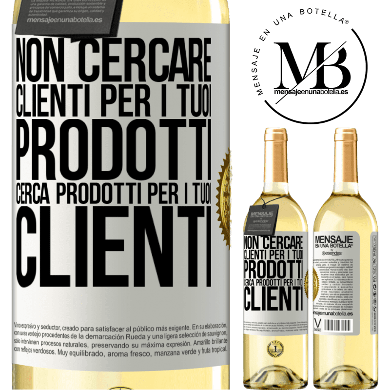 29,95 € Spedizione Gratuita | Vino bianco Edizione WHITE Non cercare clienti per i tuoi prodotti, cerca prodotti per i tuoi clienti Etichetta Bianca. Etichetta personalizzabile Vino giovane Raccogliere 2024 Verdejo