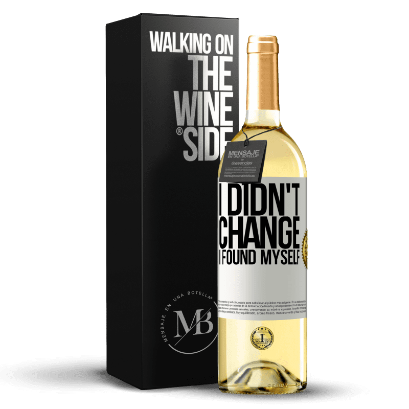 29,95 € Free Shipping | White Wine WHITE Edition Do not change. I found myself White Label. Customizable label Young wine Harvest 2023 Verdejo