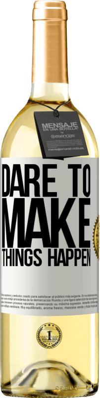 29,95 € | White Wine WHITE Edition Dare to make things happen White Label. Customizable label Young wine Harvest 2023 Verdejo