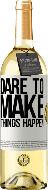 29,95 € | White Wine WHITE Edition Dare to make things happen White Label. Customizable label Young wine Harvest 2024 Verdejo