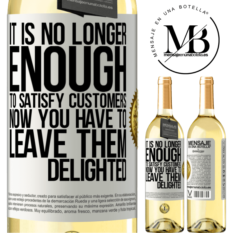 29,95 € Free Shipping | White Wine WHITE Edition It is no longer enough to satisfy customers. Now you have to leave them delighted White Label. Customizable label Young wine Harvest 2022 Verdejo