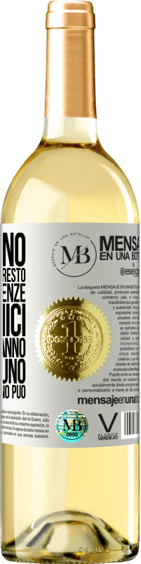 «Dormi fino a tardi, svegliati presto. Molte conoscenze, pochi amici. Vivi qualche anno come nessuno, poi vivi come nessuno» Edizione WHITE