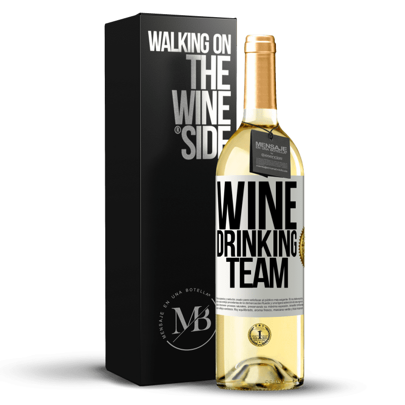29,95 € Free Shipping | White Wine WHITE Edition Wine drinking team White Label. Customizable label Young wine Harvest 2025 Verdejo