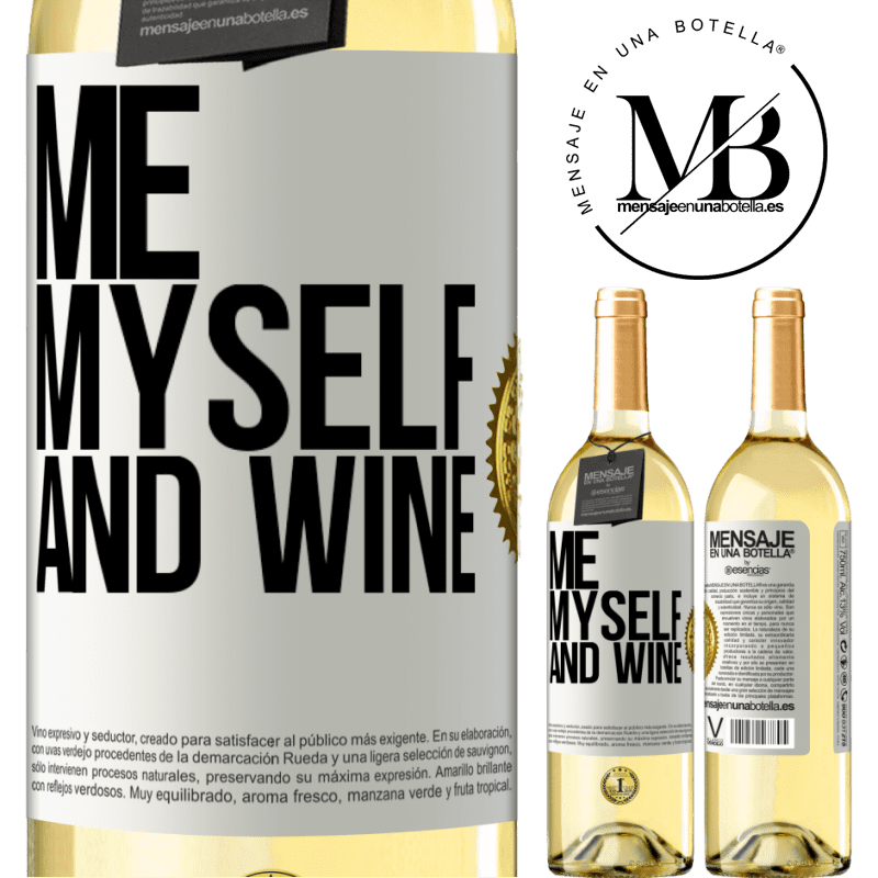 29,95 € Free Shipping | White Wine WHITE Edition Me, myself and wine White Label. Customizable label Young wine Harvest 2025 Verdejo