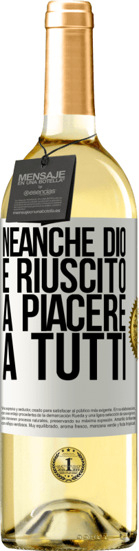 29,95 € | Vino bianco Edizione WHITE Neanche Dio è riuscito a piacere a tutti Etichetta Bianca. Etichetta personalizzabile Vino giovane Raccogliere 2024 Verdejo