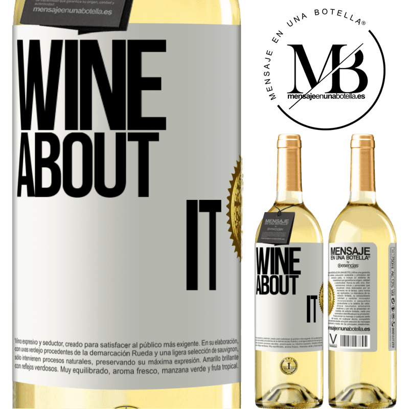 29,95 € Free Shipping | White Wine WHITE Edition Wine about it White Label. Customizable label Young wine Harvest 2024 Verdejo