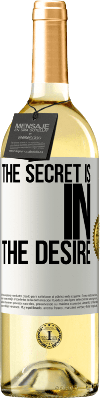 29,95 € Free Shipping | White Wine WHITE Edition The secret is in the desire White Label. Customizable label Young wine Harvest 2023 Verdejo