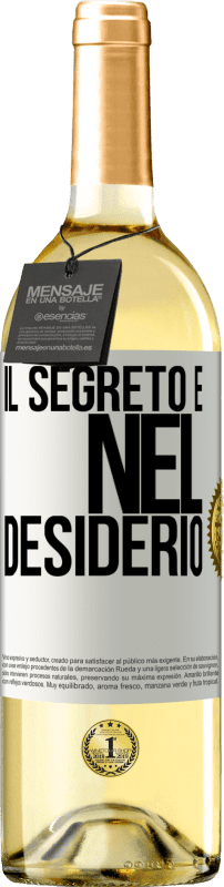 29,95 € | Vino bianco Edizione WHITE Il segreto è nel desiderio Etichetta Bianca. Etichetta personalizzabile Vino giovane Raccogliere 2024 Verdejo