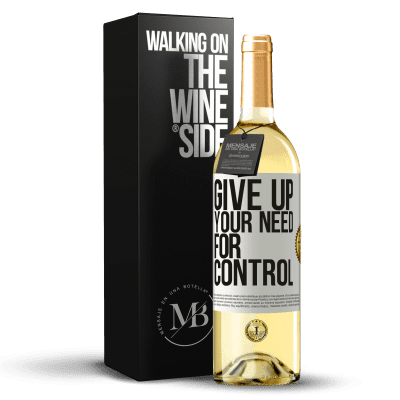 «Give up your need for control» WHITE Ausgabe
