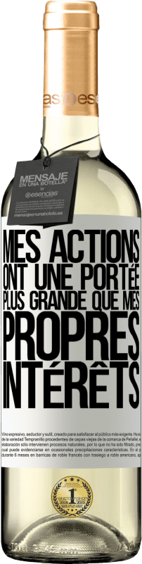 29,95 € Envoi gratuit | Vin blanc Édition WHITE Mes actions ont une portée plus grande que mes propres intérêts Étiquette Blanche. Étiquette personnalisable Vin jeune Récolte 2025 Verdejo