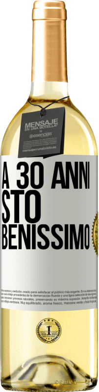 29,95 € | Vino bianco Edizione WHITE A 30 anni, sto benissimo Etichetta Bianca. Etichetta personalizzabile Vino giovane Raccogliere 2024 Verdejo