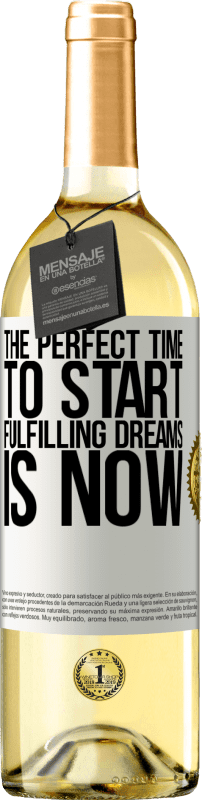 29,95 € Free Shipping | White Wine WHITE Edition The perfect time to start fulfilling dreams is now White Label. Customizable label Young wine Harvest 2023 Verdejo