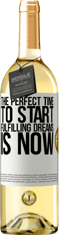 29,95 € Free Shipping | White Wine WHITE Edition The perfect time to start fulfilling dreams is now White Label. Customizable label Young wine Harvest 2025 Verdejo