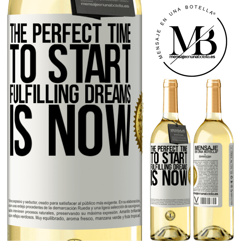 29,95 € Free Shipping | White Wine WHITE Edition The perfect time to start fulfilling dreams is now White Label. Customizable label Young wine Harvest 2022 Verdejo