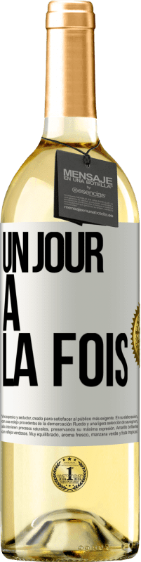 29,95 € Envoi gratuit | Vin blanc Édition WHITE Un jour à la fois Étiquette Blanche. Étiquette personnalisable Vin jeune Récolte 2025 Verdejo