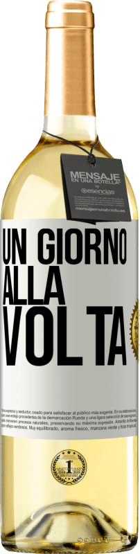 29,95 € | Vino bianco Edizione WHITE Un giorno alla volta Etichetta Bianca. Etichetta personalizzabile Vino giovane Raccogliere 2024 Verdejo