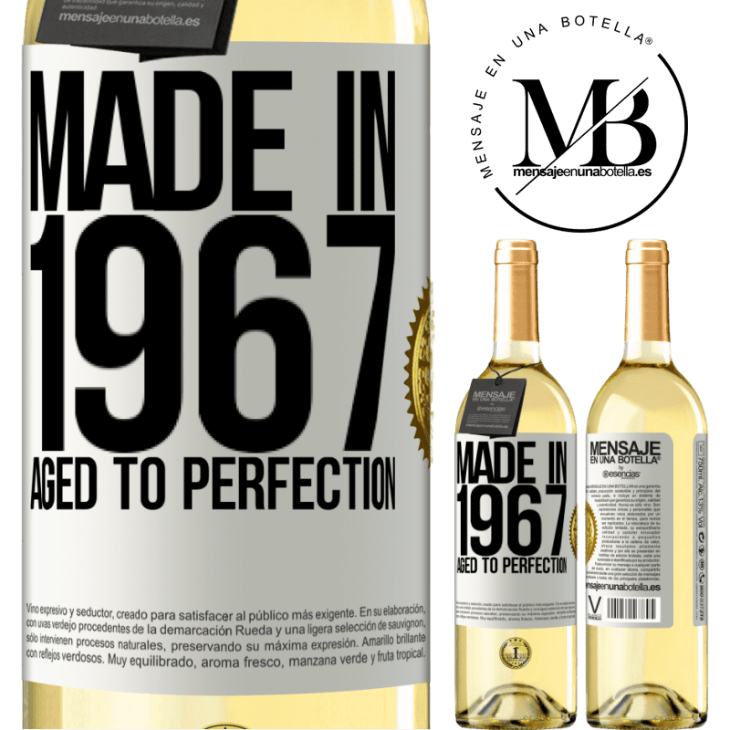 29,95 € Free Shipping | White Wine WHITE Edition Made in 1967. Aged to perfection White Label. Customizable label Young wine Harvest 2024 Verdejo