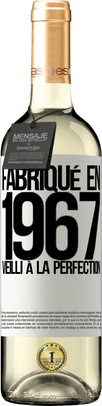 29,95 € | Vin blanc Édition WHITE Fabriqué en 1967. Vieilli à la perfection Étiquette Blanche. Étiquette personnalisable Vin jeune Récolte 2023 Verdejo