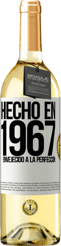 29,95 € Envío gratis | Vino Blanco Edición WHITE Hecho en 1967. Envejecido a la perfección Etiqueta Blanca. Etiqueta personalizable Vino joven Cosecha 2023 Verdejo