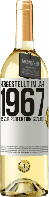 29,95 € | Weißwein WHITE Ausgabe Hergestellt im Jahr 1967. Bis zur Perfektion gealtert Weißes Etikett. Anpassbares Etikett Junger Wein Ernte 2024 Verdejo