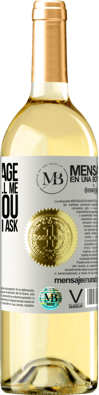«I am at an age when if they tell me, I love you automatically I ask, why?» WHITE Edition