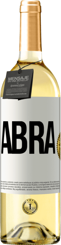 29,95 € | Vinho branco Edição WHITE Abra Etiqueta Branca. Etiqueta personalizável Vinho jovem Colheita 2023 Verdejo