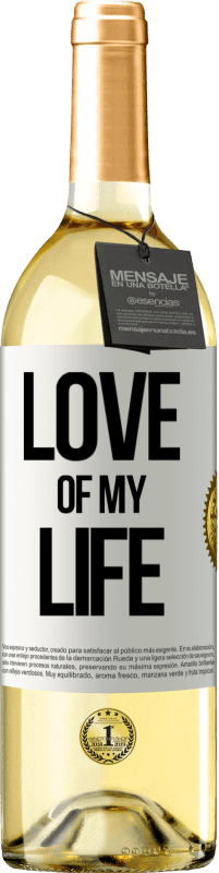 29,95 € | White Wine WHITE Edition Love of my life White Label. Customizable label Young wine Harvest 2024 Verdejo