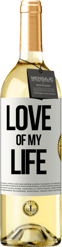 29,95 € Free Shipping | White Wine WHITE Edition Love of my life White Label. Customizable label Young wine Harvest 2025 Verdejo