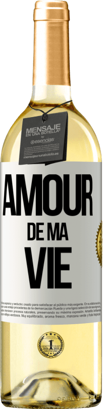 29,95 € | Vin blanc Édition WHITE Amour de ma vie Étiquette Blanche. Étiquette personnalisable Vin jeune Récolte 2023 Verdejo