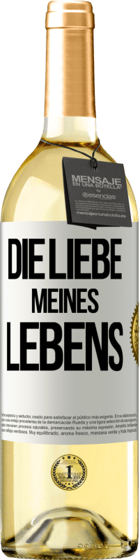29,95 € | Weißwein WHITE Ausgabe Die Liebe meines Lebens Weißes Etikett. Anpassbares Etikett Junger Wein Ernte 2023 Verdejo