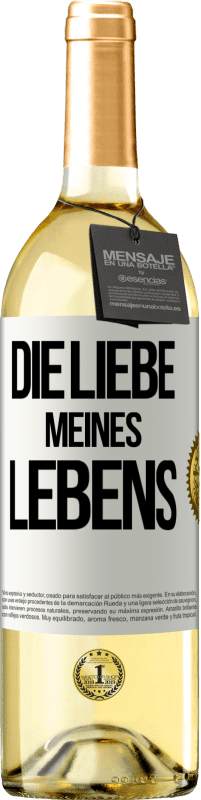 29,95 € Kostenloser Versand | Weißwein WHITE Ausgabe Die Liebe meines Lebens Weißes Etikett. Anpassbares Etikett Junger Wein Ernte 2025 Verdejo