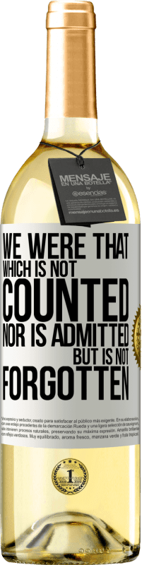 29,95 € | 白ワイン WHITEエディション 私たちは数えられず、認められず、忘れられないものでした ホワイトラベル. カスタマイズ可能なラベル 若いワイン 収穫 2025 Verdejo